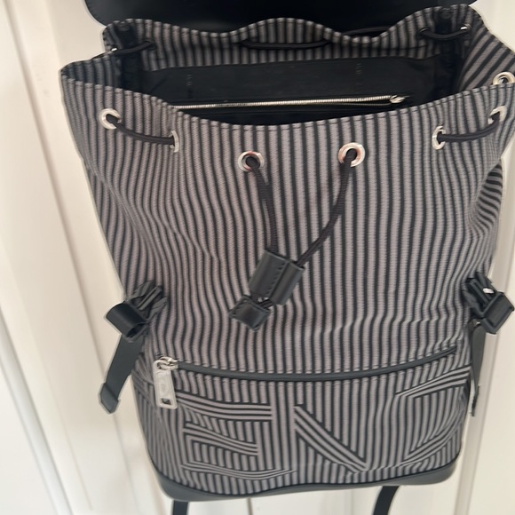 Authentic FENDI Striped Backpack like new. Hardware in perfect condition. - Picture 3 of 12